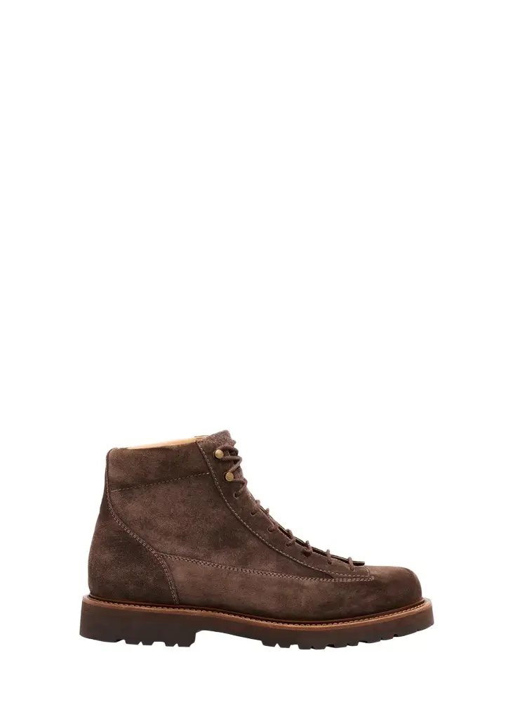 Brunello Cucinelli Men's Suede Urban Hiker Boots | Image 1 Brunello Cucinelli Men's Suede Urban Hiker Boots | Image 1