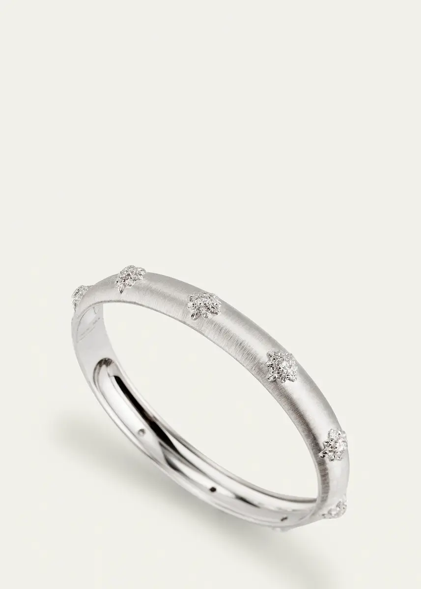 Buccellati Macri Bombé Bangle, White Gold, 8mm | Thumbnail 3 Buccellati Macri Bombé Bangle, White Gold, 8mm | Thumbnail 3