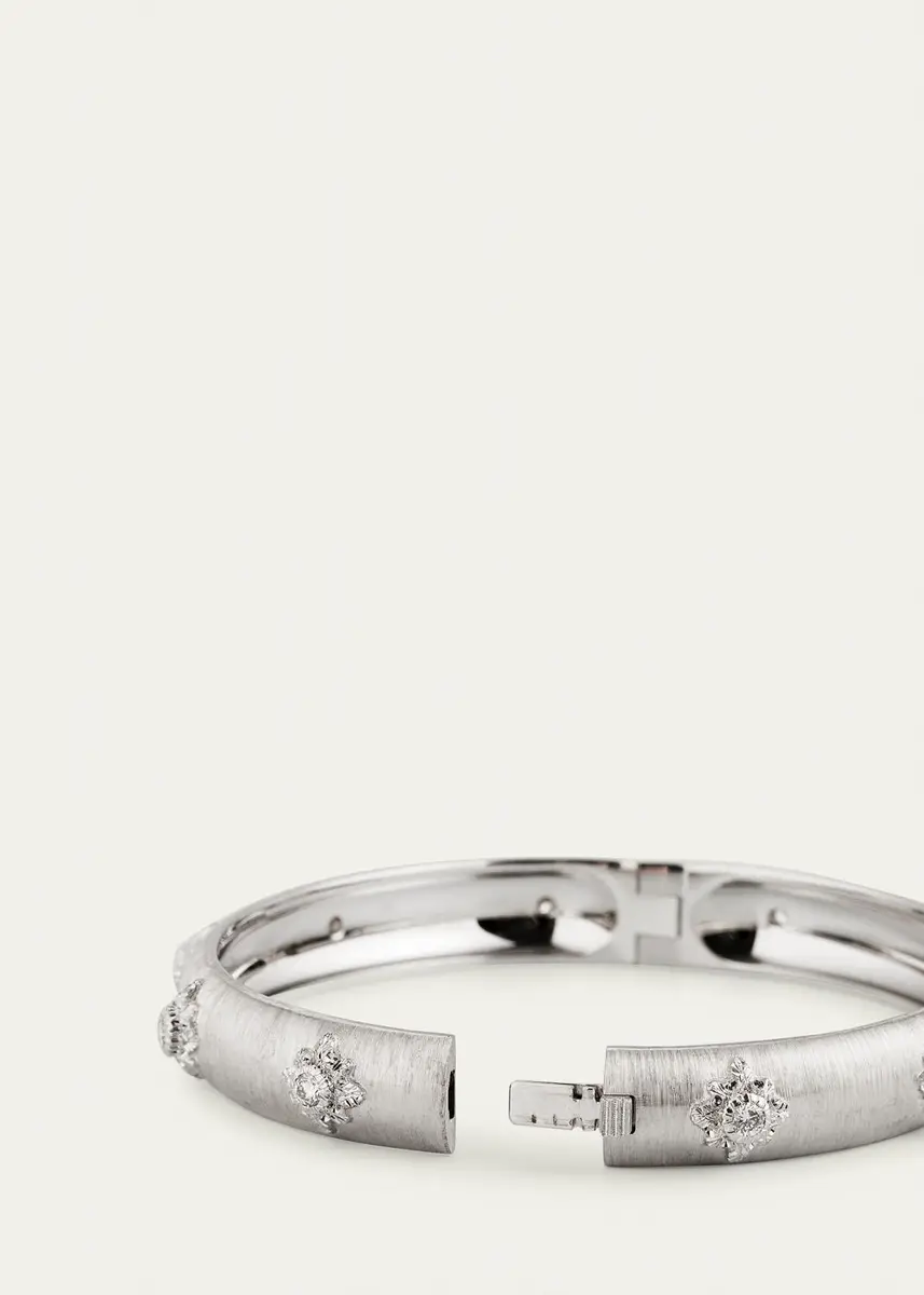 Buccellati Macri Bombé Bangle, White Gold, 8mm | Thumbnail 4 Buccellati Macri Bombé Bangle, White Gold, 8mm | Thumbnail 4