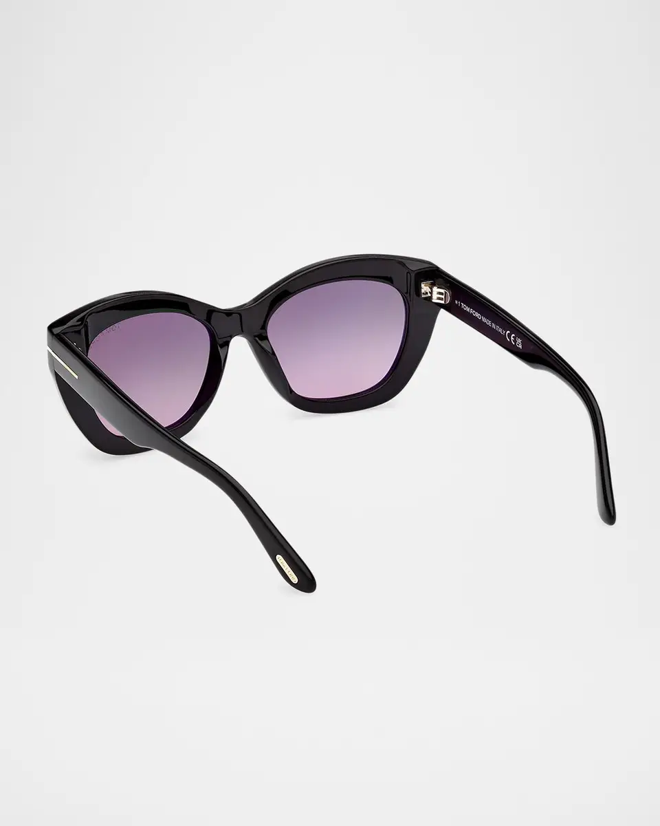 Tom Ford Linda-02 Polarized Acetate Cat-Eye Sunglasses | Thumbnail 2 Tom Ford Linda-02 Polarized Acetate Cat-Eye Sunglasses | Thumbnail 2