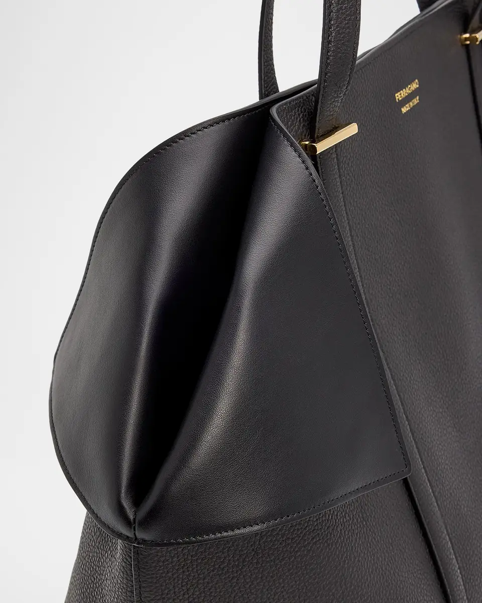 Ferragamo Folded Leather Tote Bag | Thumbnail 6 Ferragamo Folded Leather Tote Bag | Thumbnail 6