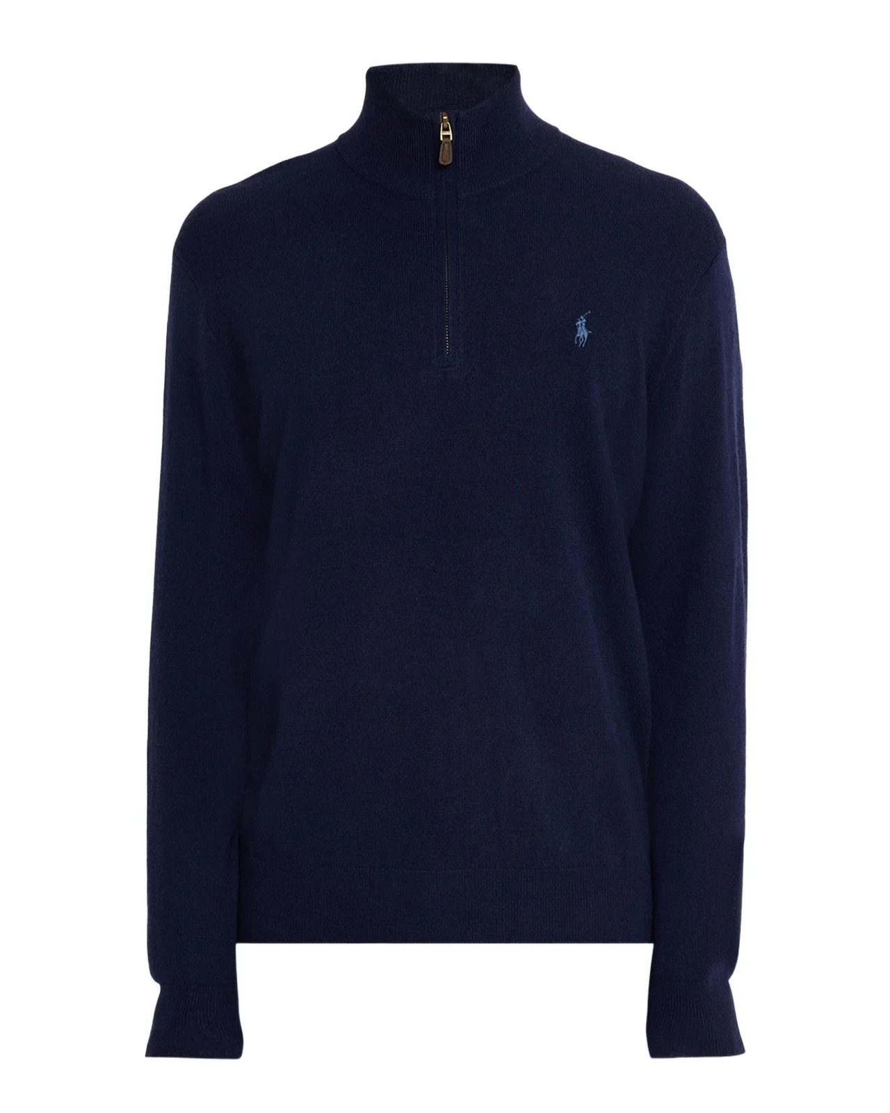 Polo Ralph Lauren Men's Wool Embroidered Pony Quarter-Zip Sweater