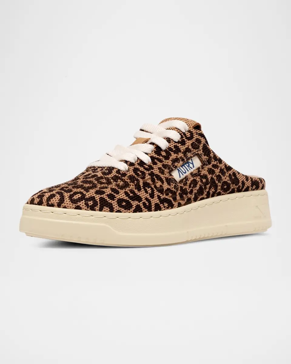 Autry Leopard-Printed Mesh Sneaker Mules | Thumbnail 2 Autry Leopard-Printed Mesh Sneaker Mules | Thumbnail 2