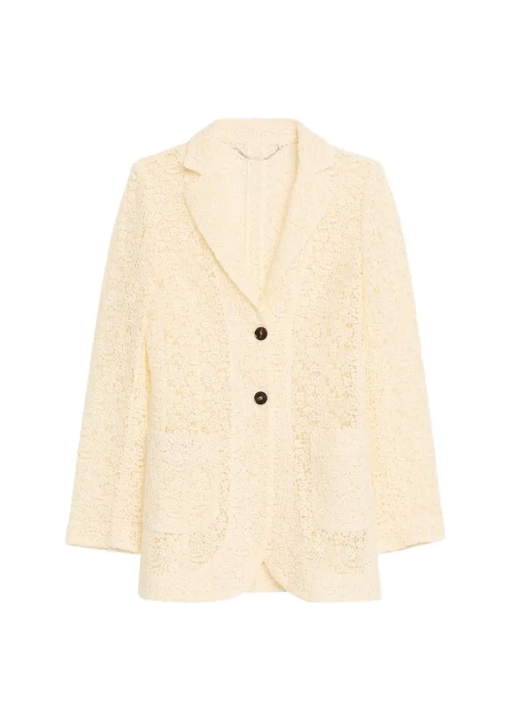 Kiton Cotton Macrame Single-Breasted Jacket | Image 1 Kiton Cotton Macrame Single-Breasted Jacket | Image 1