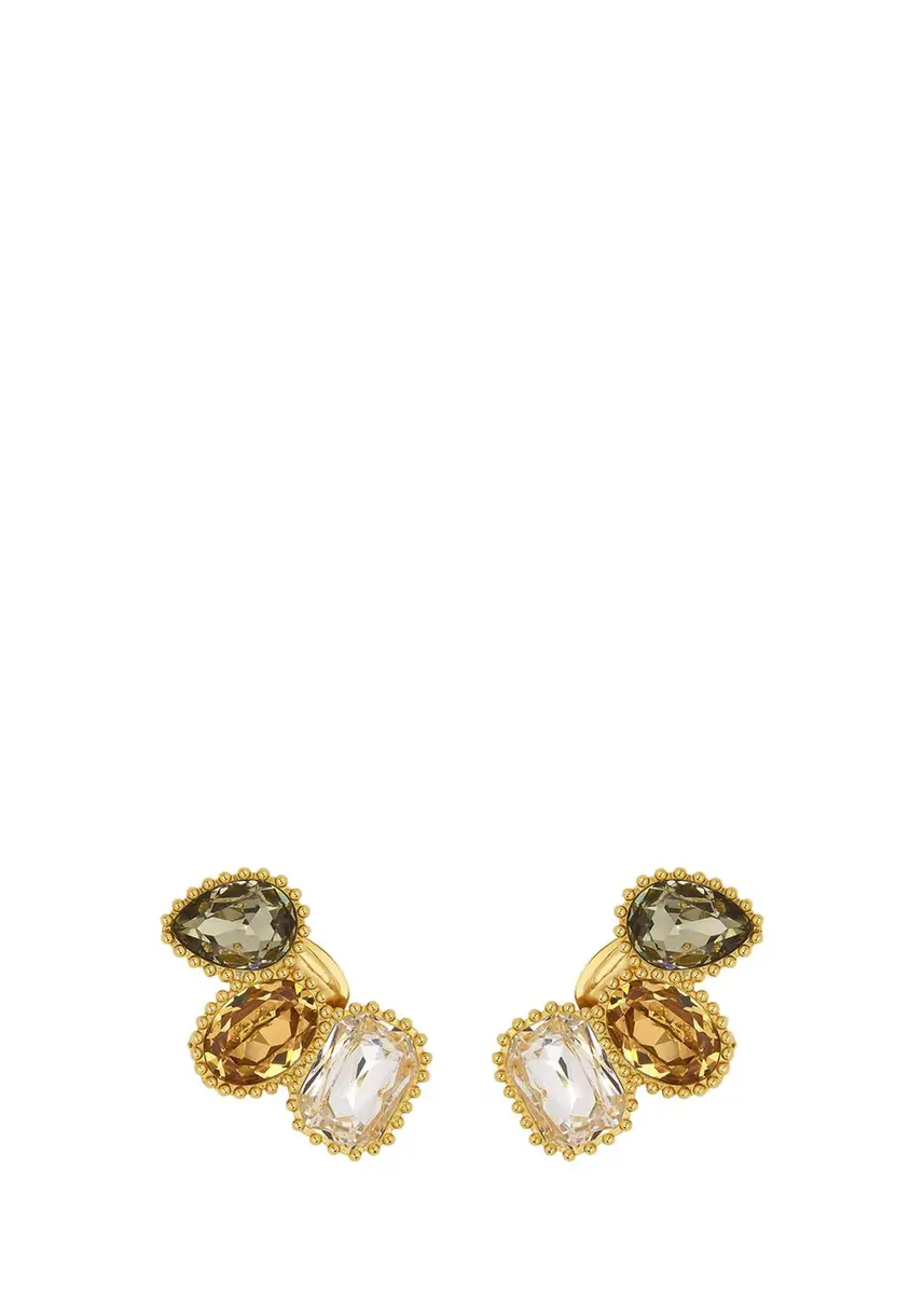 Oscar de la Renta Crystal Climber Earrings | Thumbnail 3 Oscar de la Renta Crystal Climber Earrings | Thumbnail 3