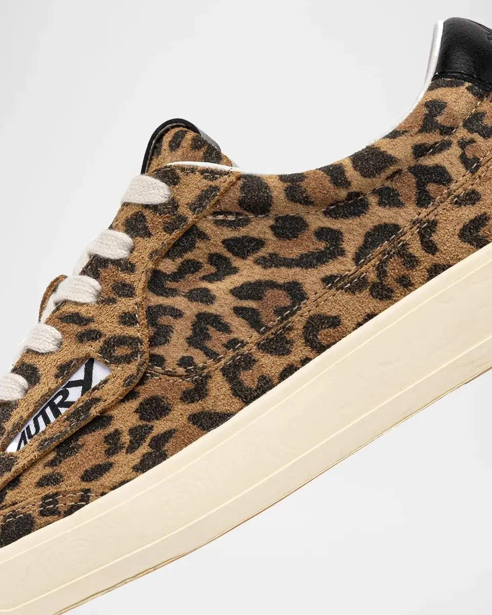 Autry Windscape Leopard Suede Low-Top Sneakers | Thumbnail 5