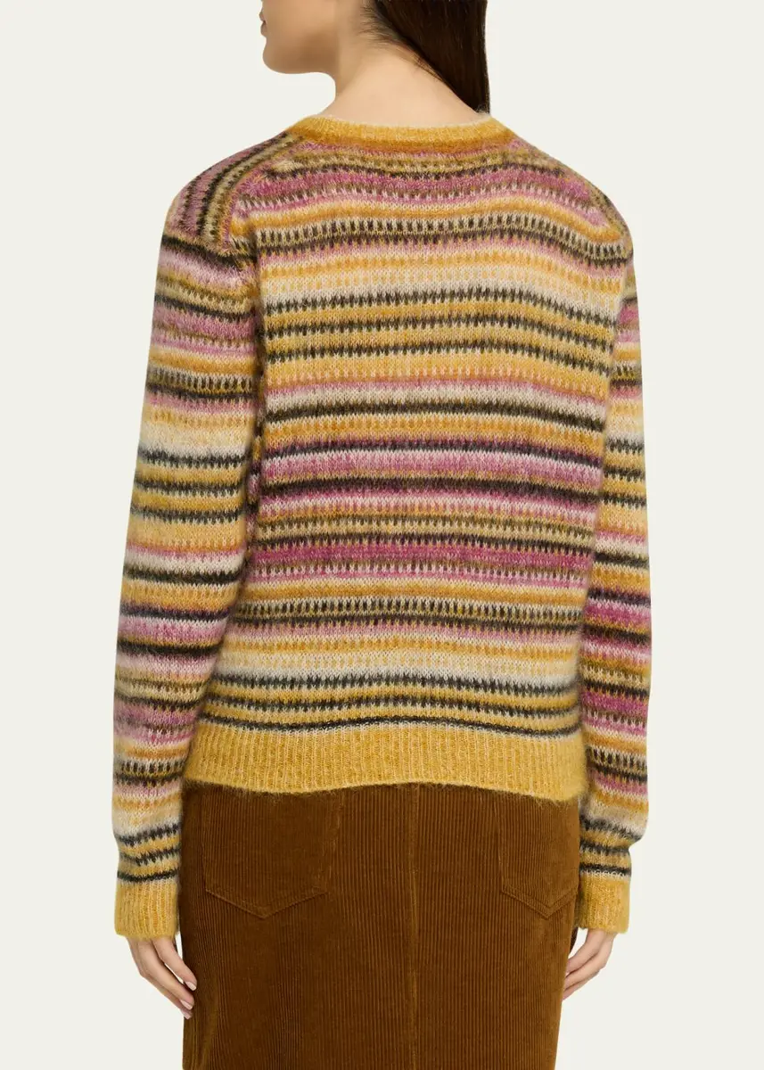 Etoile Isabel Marant Morine Striped Mohair-Blend Sweater | Thumbnail 3 Etoile Isabel Marant Morine Striped Mohair-Blend Sweater | Thumbnail 3