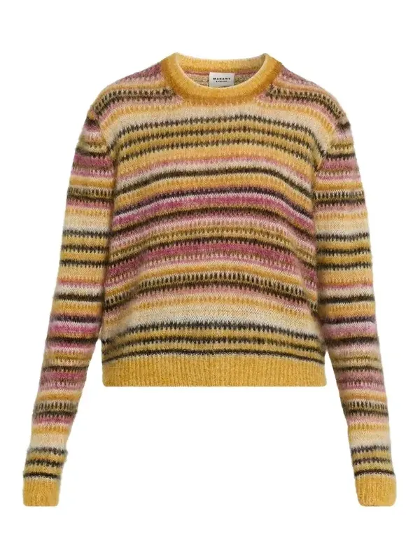 Morine Striped Mohair-Blend Sweater Morine Striped Mohair-Blend Sweater