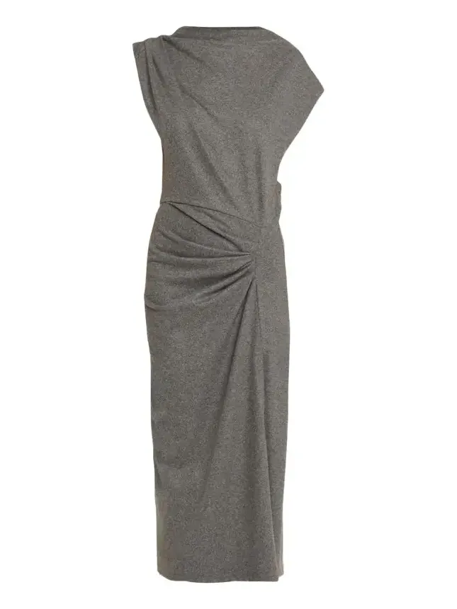 Naerys Asymmetric Knit Midi Dress Naerys Asymmetric Knit Midi Dress