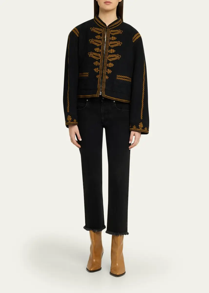 Etoile Isabel Marant Emalia Embroidered Military-Style Jacket | Thumbnail 2 Etoile Isabel Marant Emalia Embroidered Military-Style Jacket | Thumbnail 2