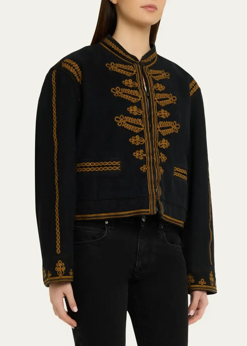 Etoile Isabel Marant Emalia Embroidered Military-Style Jacket | Thumbnail 4 Etoile Isabel Marant Emalia Embroidered Military-Style Jacket | Thumbnail 4