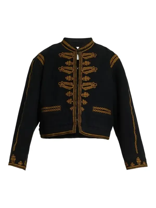 Emalia Embroidered Military-Style Jacket