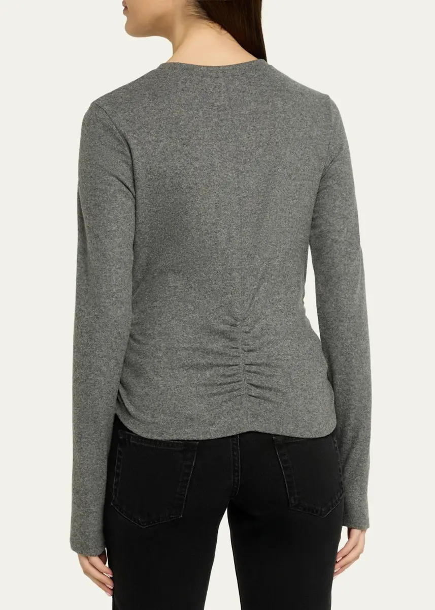 Etoile Isabel Marant Delsea Ruched Long-Sleeve Top | Thumbnail 3 Etoile Isabel Marant Delsea Ruched Long-Sleeve Top | Thumbnail 3