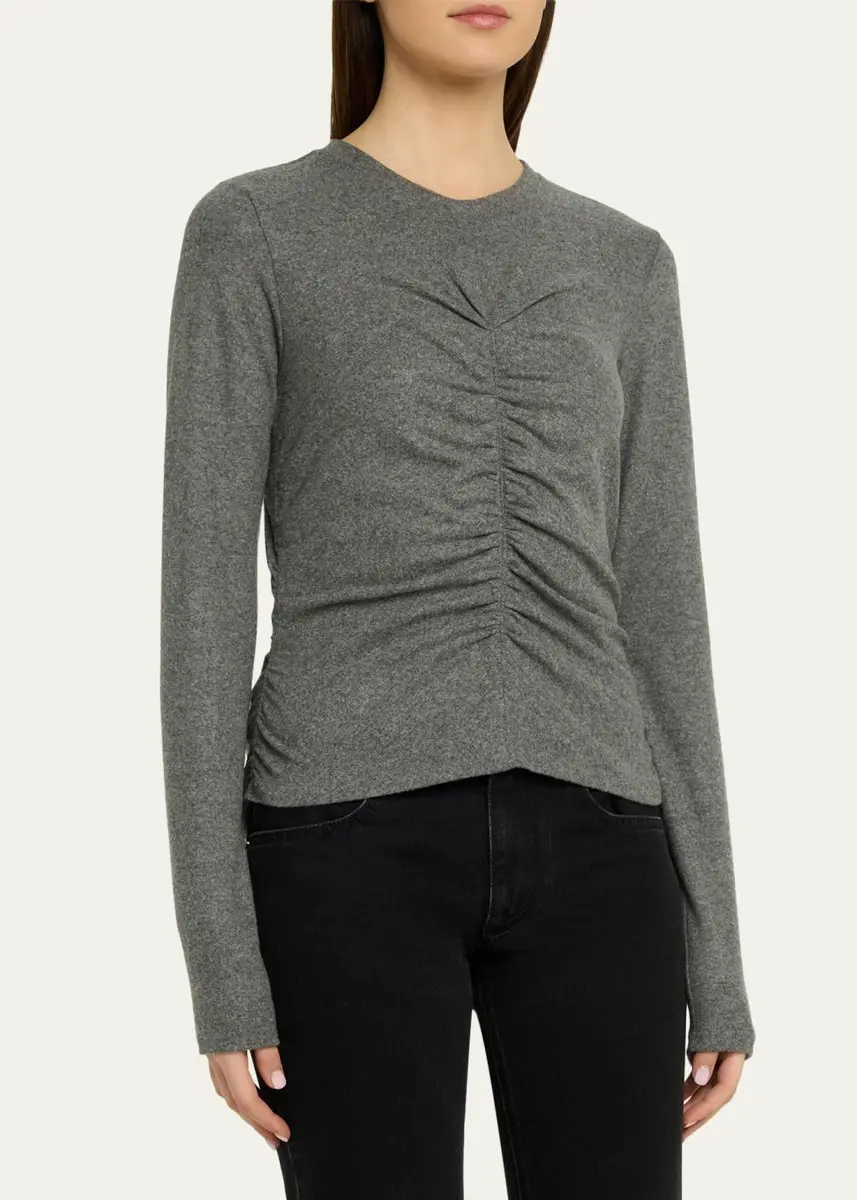 Etoile Isabel Marant Delsea Ruched Long-Sleeve Top | Thumbnail 4 Etoile Isabel Marant Delsea Ruched Long-Sleeve Top | Thumbnail 4