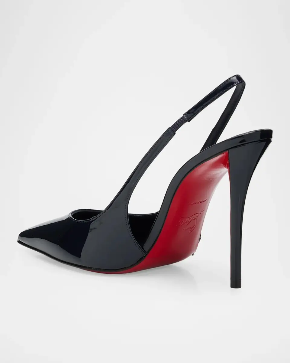 Christian Louboutin 100mm Miss Z Patent Leather Slingback Pumps | Thumbnail 4 Christian Louboutin 100mm Miss Z Patent Leather Slingback Pumps | Thumbnail 4