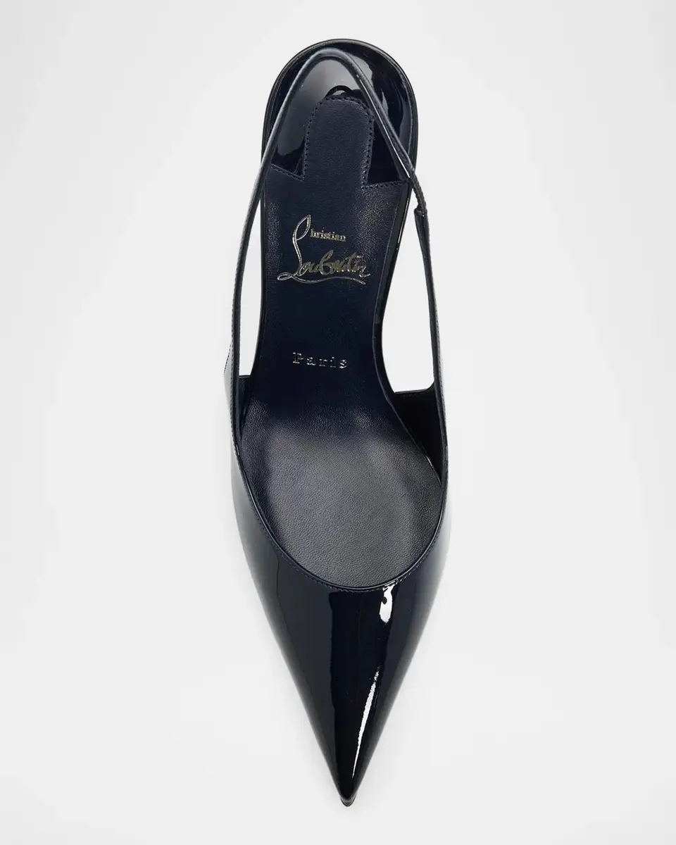 Christian Louboutin 100mm Miss Z Patent Leather Slingback Pumps | Thumbnail 6 Christian Louboutin 100mm Miss Z Patent Leather Slingback Pumps | Thumbnail 6