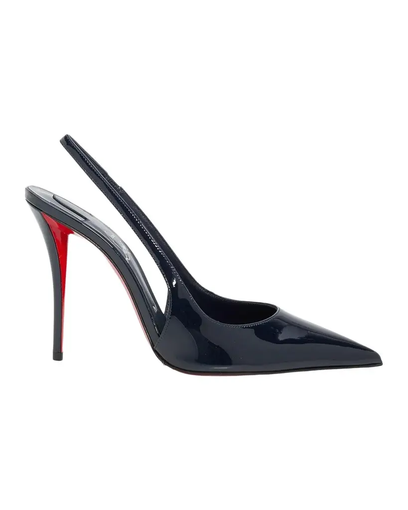 100mm Miss Z Patent Leather Slingback Pumps 100mm Miss Z Patent Leather Slingback Pumps