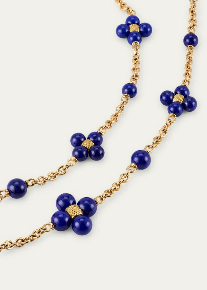 Paul Morelli 18K Yellow Gold Lapis Lazuli Station Necklace | Thumbnail 3 Paul Morelli 18K Yellow Gold Lapis Lazuli Station Necklace | Thumbnail 3