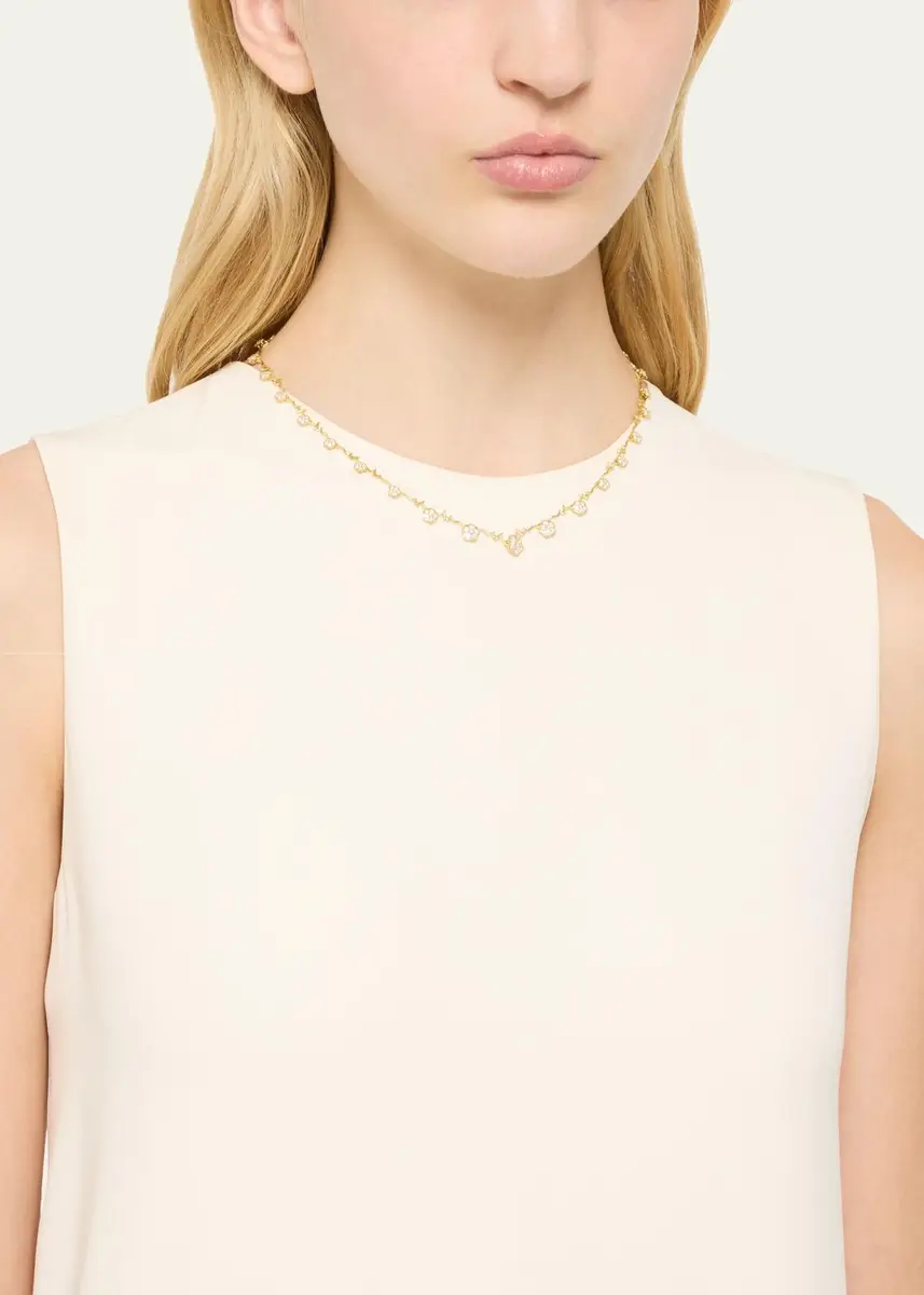 Paul Morelli 18K Yellow Gold Small Wild Child Necklace with Diamonds, 17"L | Thumbnail 2