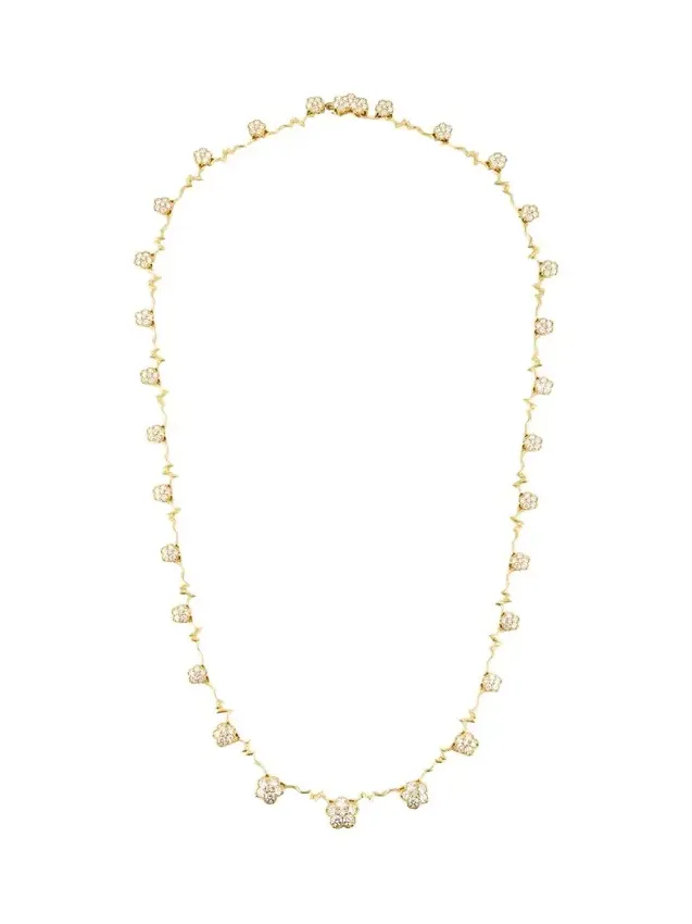 18K Yellow Gold Small Wild Child Necklace with Diamonds, 17"L 18K Yellow Gold Small Wild Child Necklace with Diamonds, 17"L