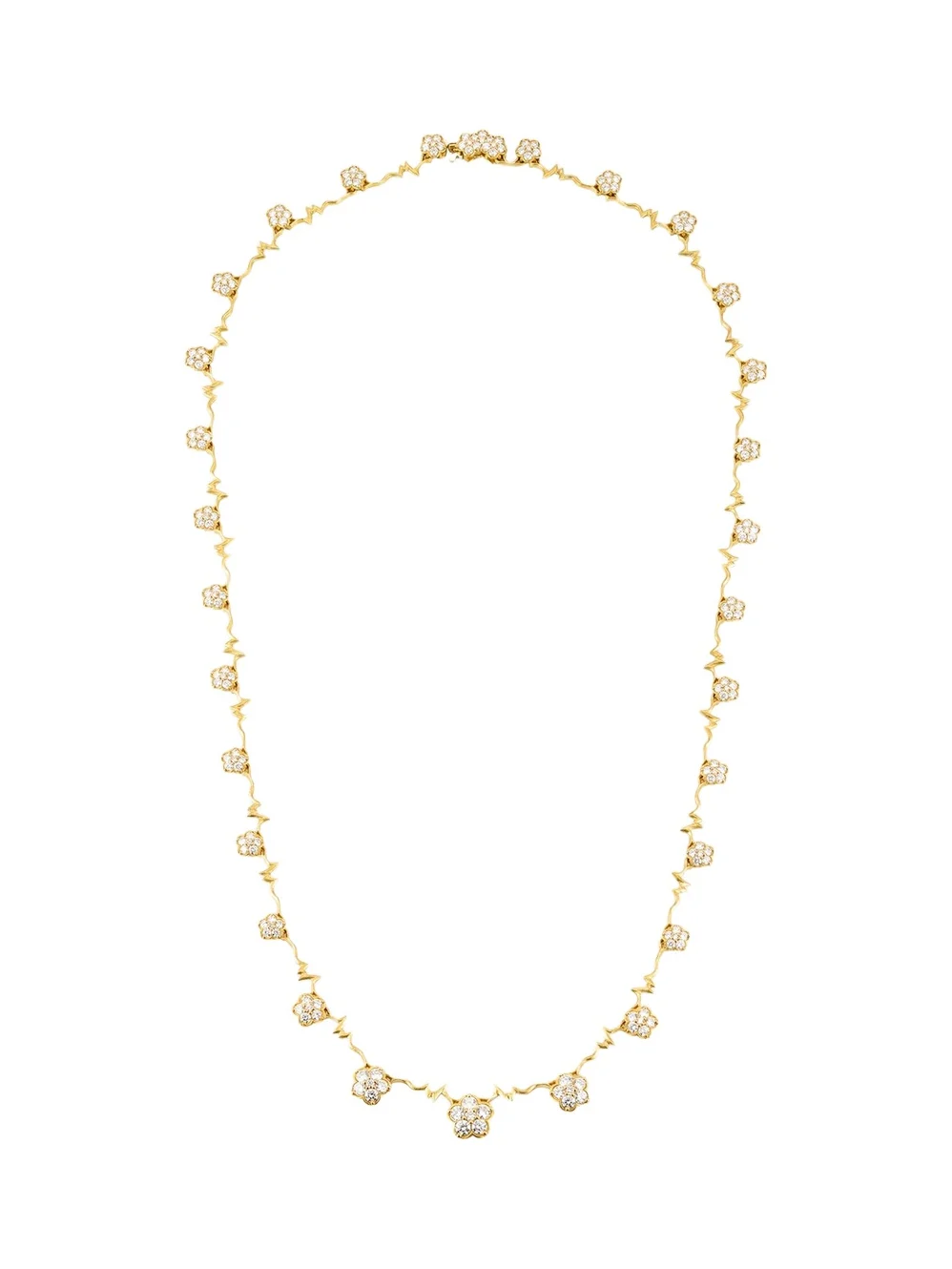 18K Yellow Gold Small Wild Child Necklace with Diamonds, 17"L 18K Yellow Gold Small Wild Child Necklace with Diamonds, 17"L
