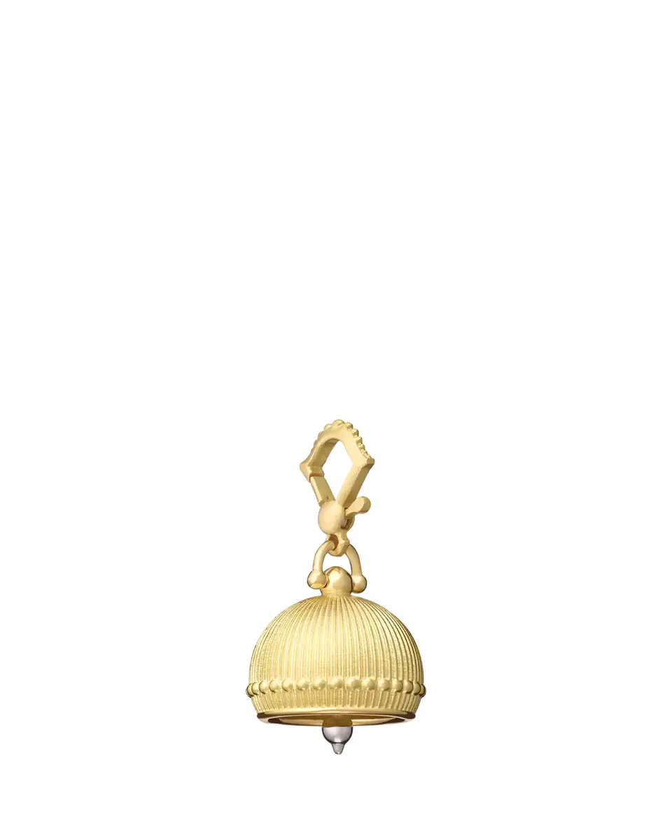Paul Morelli 18k Ridged Meditation Bell Pendant, 16mm | Thumbnail 2