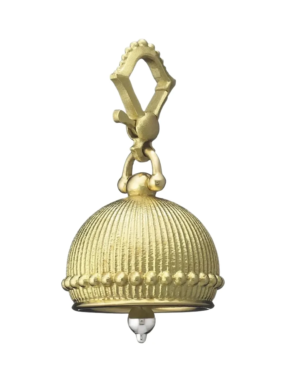 18k Ridged Meditation Bell Pendant, 16mm 18k Ridged Meditation Bell Pendant, 16mm