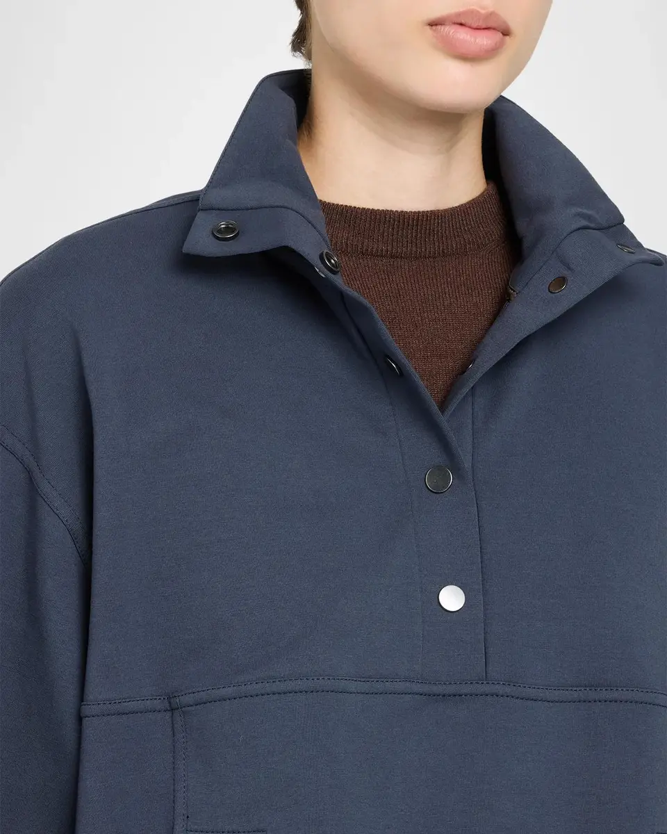 Brunello Cucinelli Cotton Jersey Henley Sweatshirt | Thumbnail 5