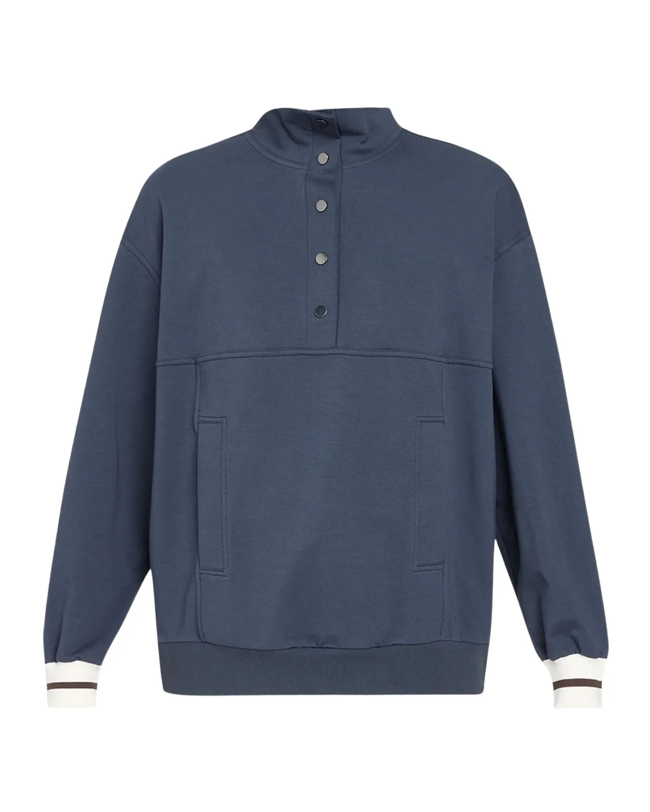Cotton Jersey Henley Sweatshirt Cotton Jersey Henley Sweatshirt