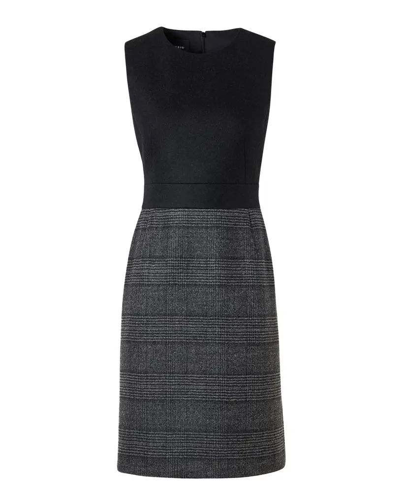 Akris Prince Of Whales Wool Double-Face Sleeveless Dress | Image 1 Akris Prince Of Whales Wool Double-Face Sleeveless Dress | Image 1