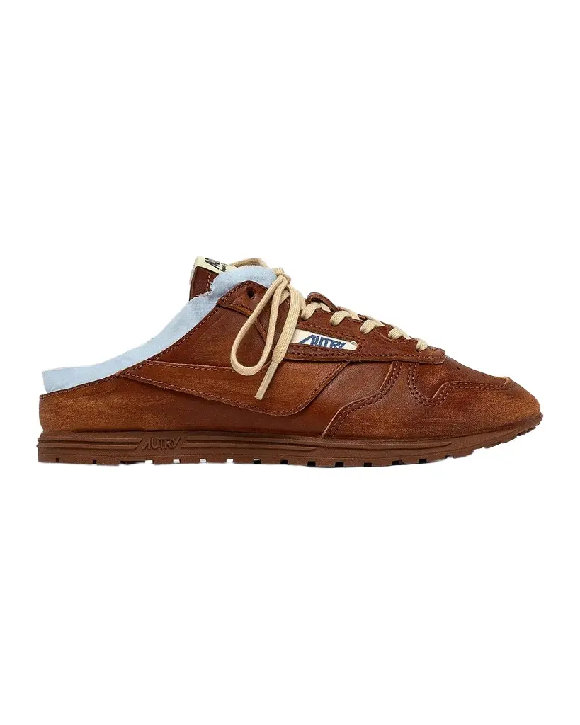 Autry Windspin Leather Sneaker Mules