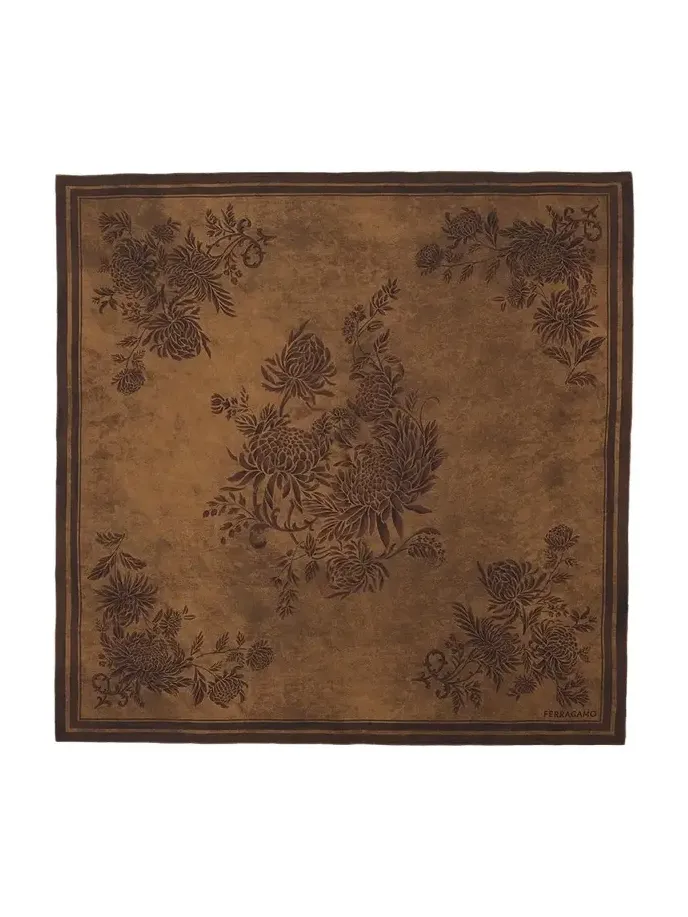 Floral Silk Scarf Floral Silk Scarf
