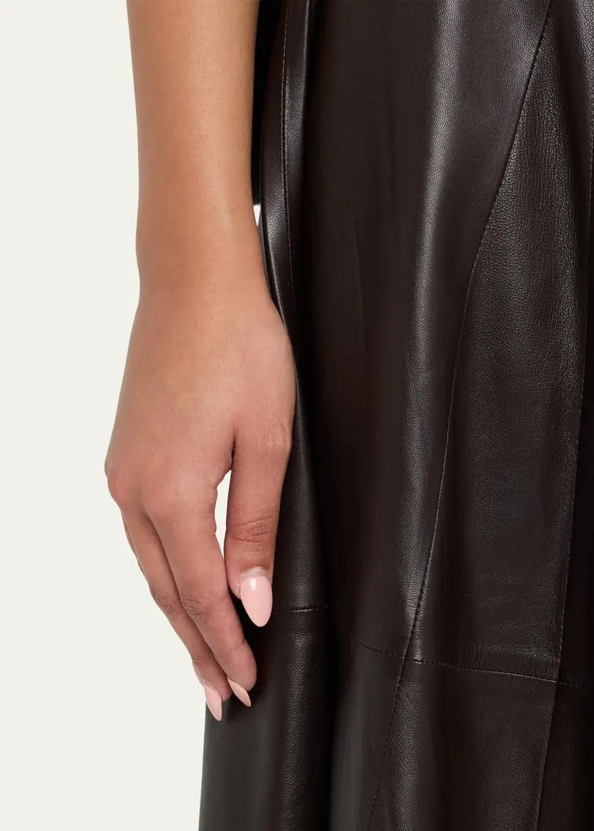 ARMA Eleni Leather A-Line Midi Skirt | Thumbnail 5 ARMA Eleni Leather A-Line Midi Skirt | Thumbnail 5
