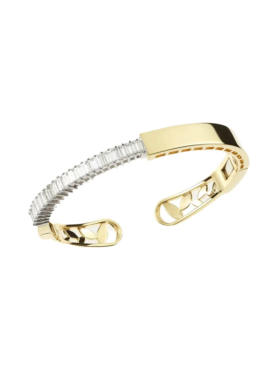 YEPREM Golden Strada Bangle Bracelet