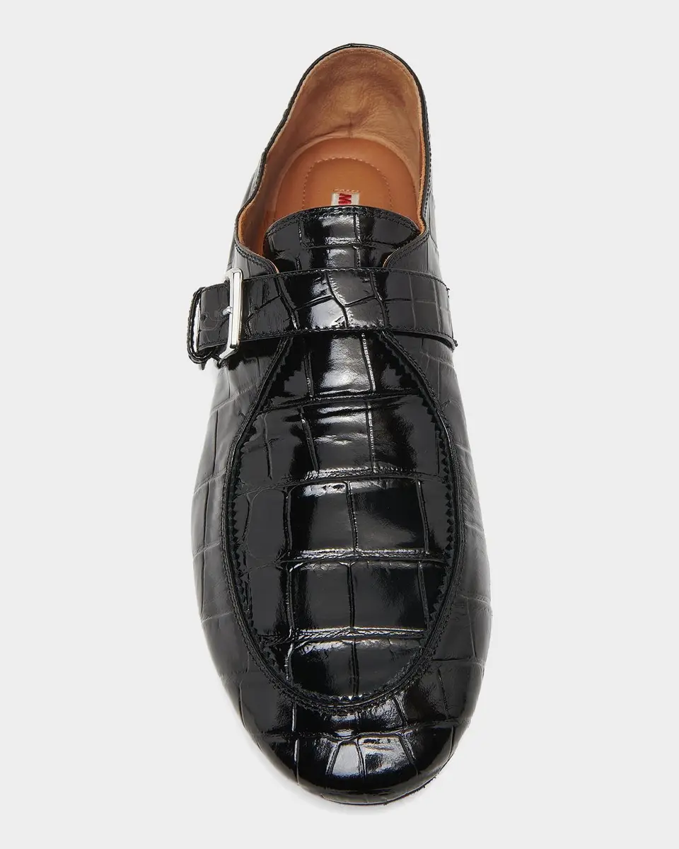 Marni Men's Buckle-Strap Moccasin Loafers | Thumbnail 4