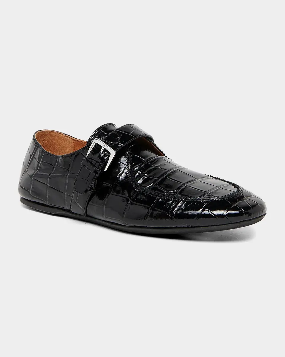 Marni Men's Buckle-Strap Moccasin Loafers | Thumbnail 5