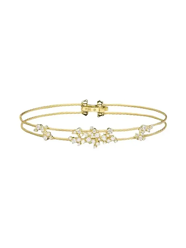 Diamond Confetti Double Wire Bracelet
