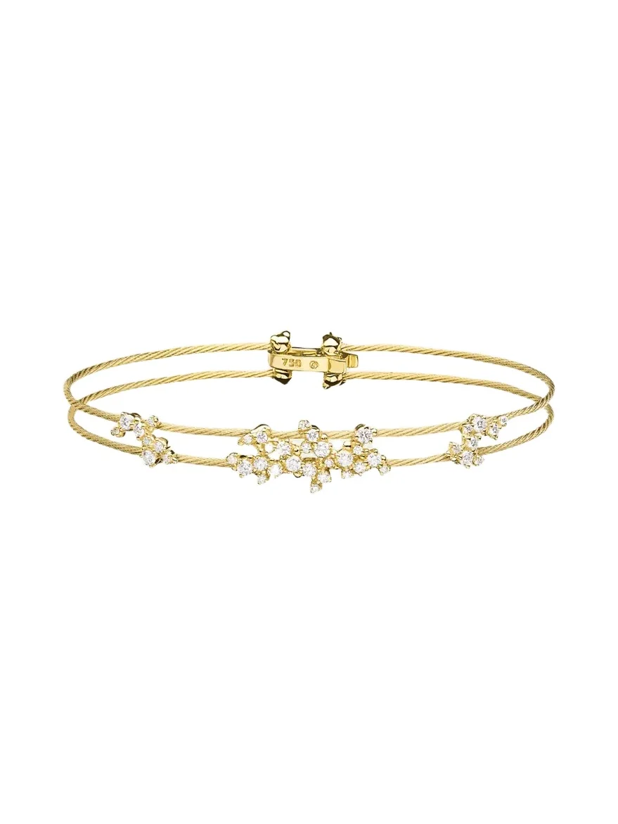 Diamond Confetti Double Wire Bracelet Diamond Confetti Double Wire Bracelet