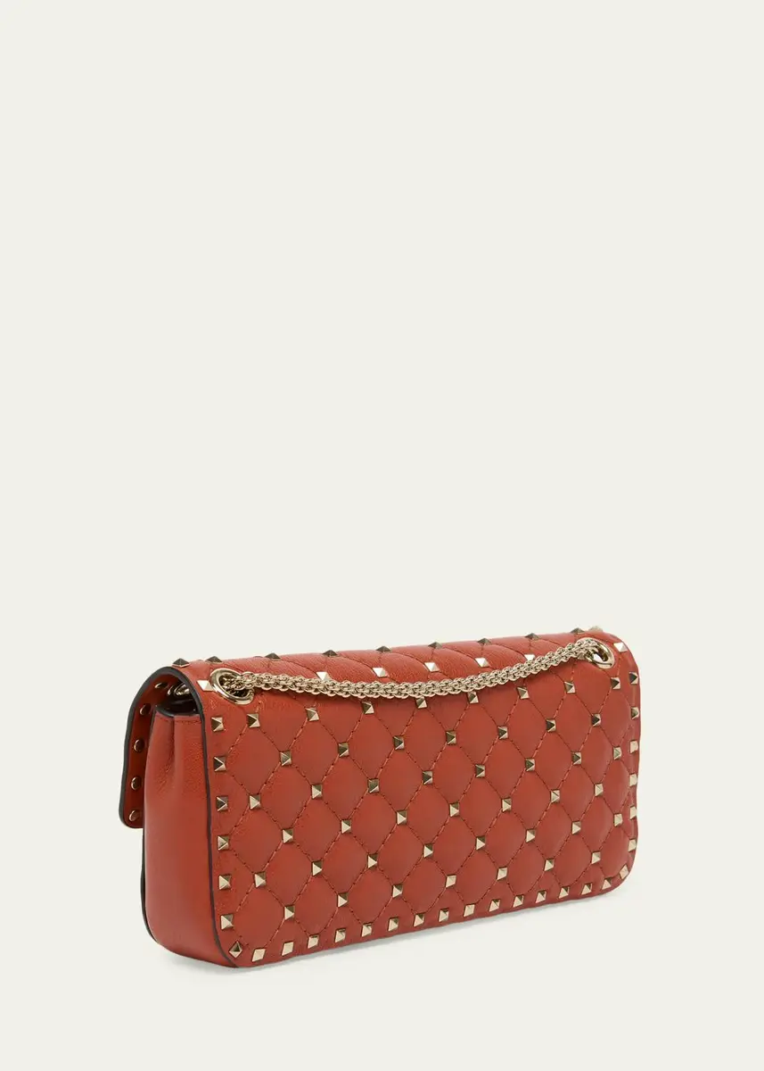 Valentino Garavani Quilted Rockstud Leather Shoulder Bag | Thumbnail 3 Valentino Garavani Quilted Rockstud Leather Shoulder Bag | Thumbnail 3