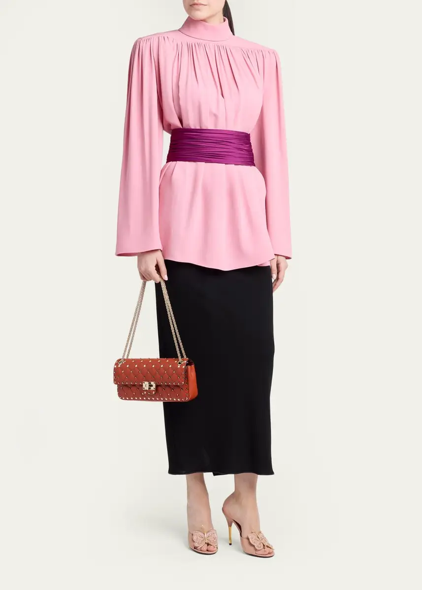 Valentino Garavani Quilted Rockstud Leather Shoulder Bag | Thumbnail 5 Valentino Garavani Quilted Rockstud Leather Shoulder Bag | Thumbnail 5