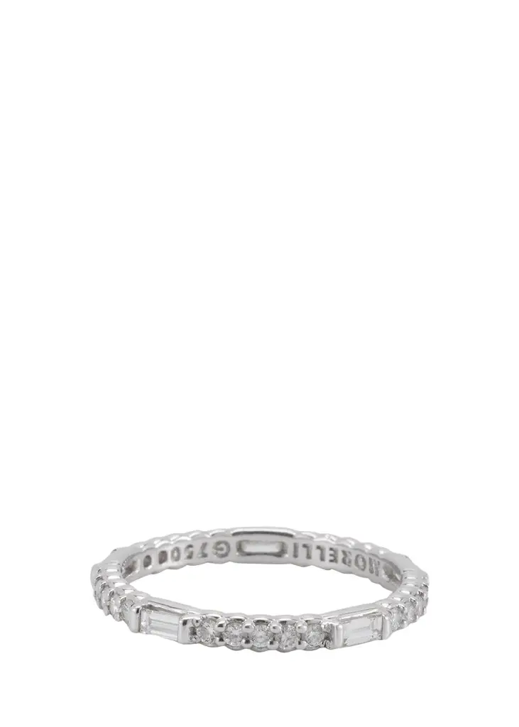Paul Morelli Pinpoint 18k White Gold Baguette Diamond Ring | Image 1 Paul Morelli Pinpoint 18k White Gold Baguette Diamond Ring | Image 1