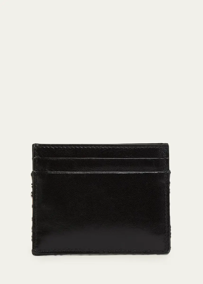 Valentino Garavani Butterfly-Embroidered Quilted Leather Card Holder | Thumbnail 4 Valentino Garavani Butterfly-Embroidered Quilted Leather Card Holder | Thumbnail 4