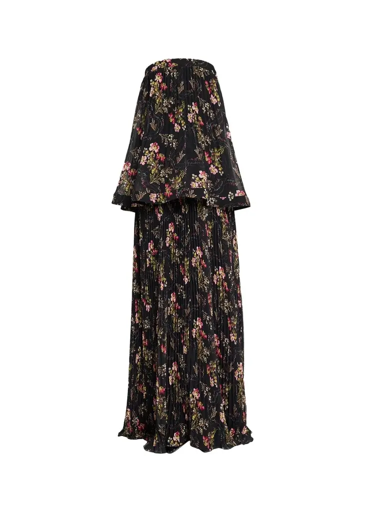 Cinq à Sept Love Letter Floral Strapless Maxi Dress | Image 1 Cinq à Sept Love Letter Floral Strapless Maxi Dress | Image 1