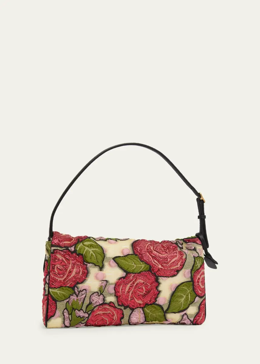 Valentino Garavani Small Floral Jacquard Shoulder Bag | Thumbnail 3