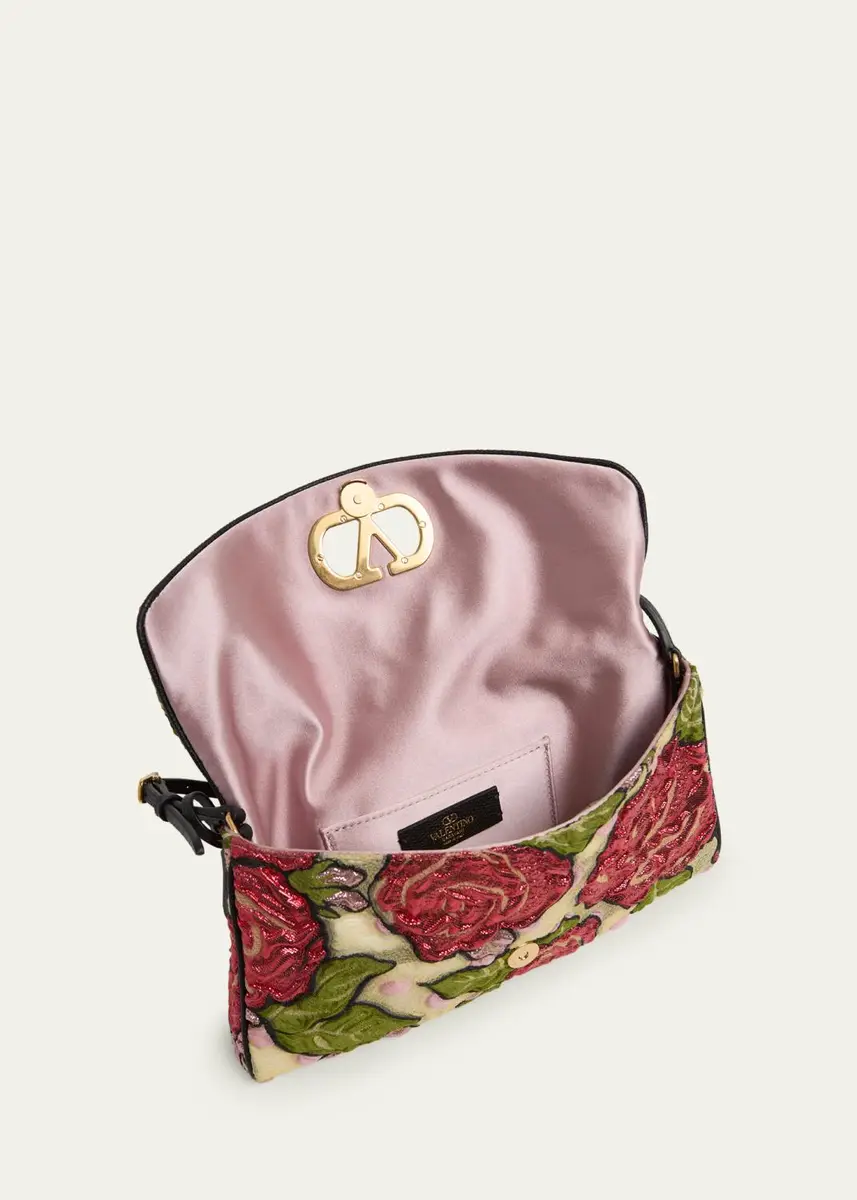 Valentino Garavani Small Floral Jacquard Shoulder Bag | Thumbnail 4