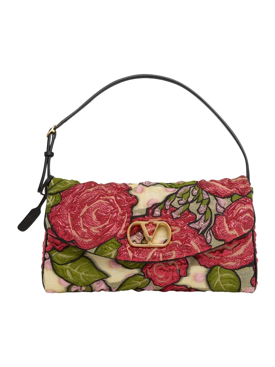 Small Floral Jacquard Shoulder Bag