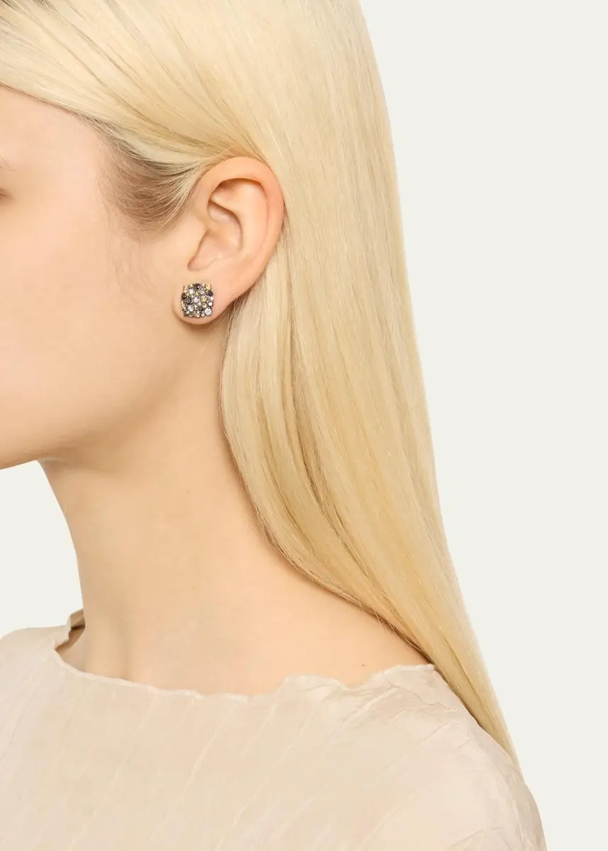 Paul Morelli Black Gold Confetti Mixed-Diamond Stud Earrings | Thumbnail 2 Paul Morelli Black Gold Confetti Mixed-Diamond Stud Earrings | Thumbnail 2