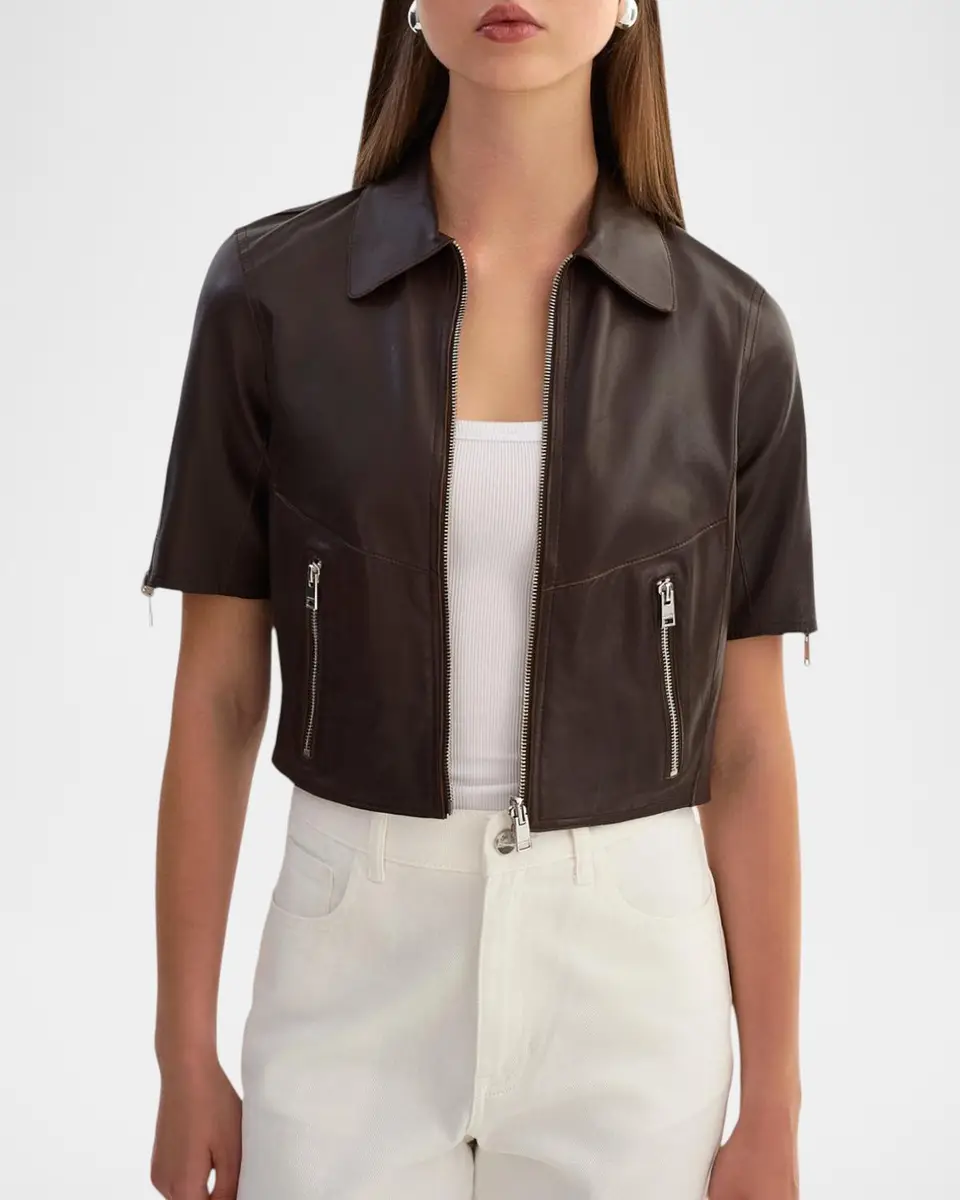 LAMARQUE Sevana Leather Reversible Jacket | Thumbnail 4 LAMARQUE Sevana Leather Reversible Jacket | Thumbnail 4