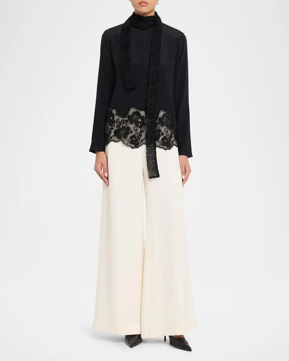 Fabiana Filippi Wide-Leg Cady Pants | Thumbnail 2 Fabiana Filippi Wide-Leg Cady Pants | Thumbnail 2
