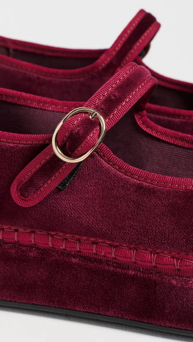 Flabelus Double Lucrecia Velvet Mary Jane Flats | Thumbnail 6 Flabelus Double Lucrecia Velvet Mary Jane Flats | Thumbnail 6